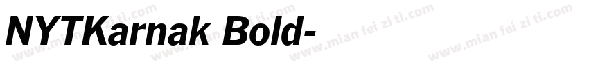 NYTKarnak Bold字体转换